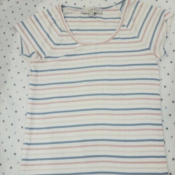 LOFT xs ribbed tee - Picture 1 of 2